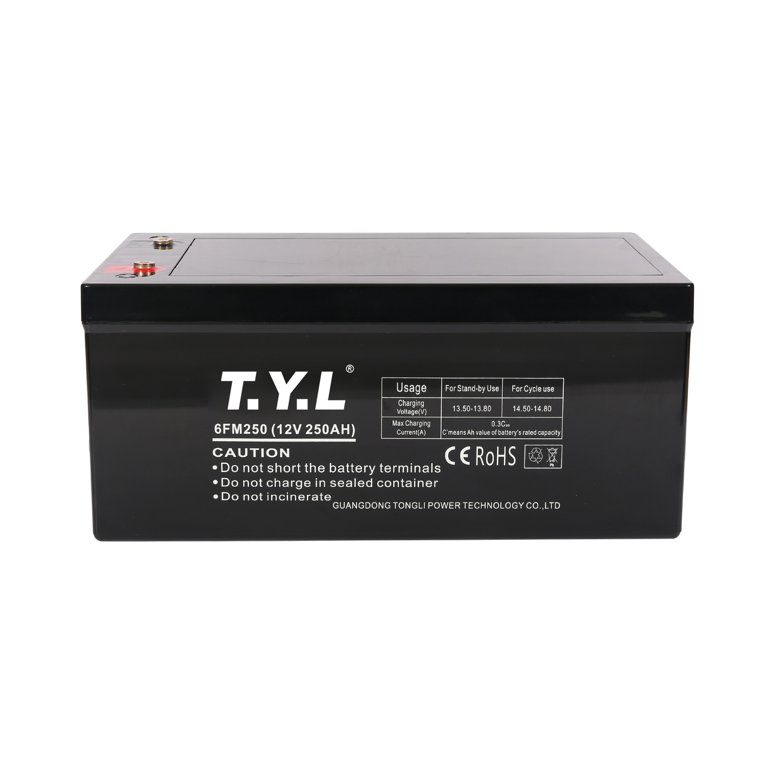 12V250AH Large Size Long-lasting Storage Battery For Wind Turbines from ...